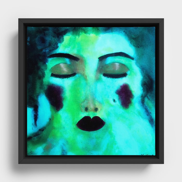 She Became One With Water Framed Canvas