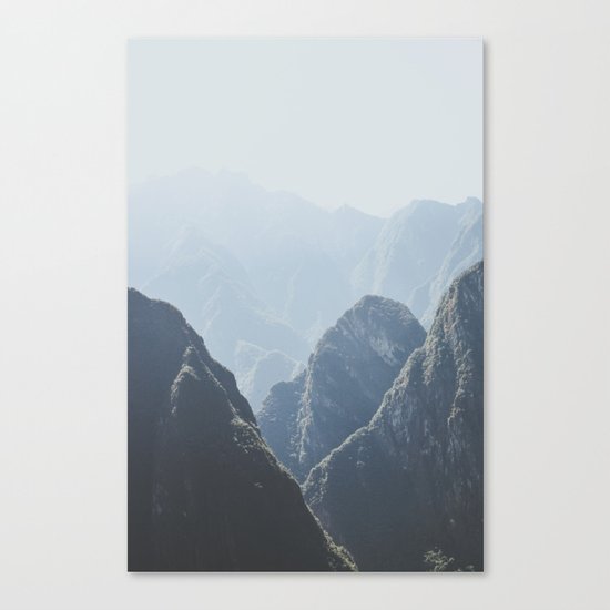 Mountains around Machu Picchu Canvas Print