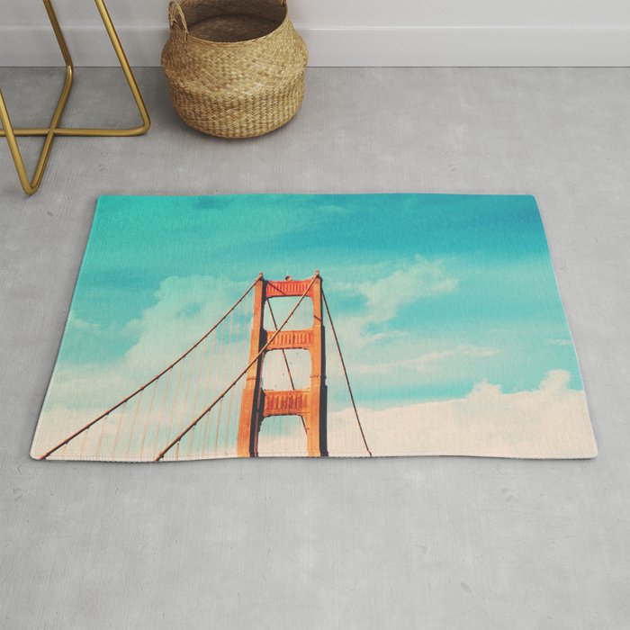 Retro Golden Gate - San Francisco, California Rug