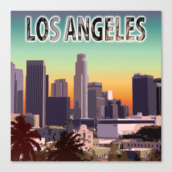 Downtown Los Angeles Canvas Print