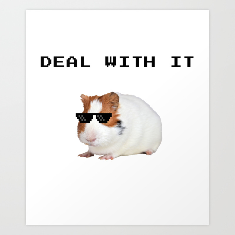 Funny Guinea Pig Meme Art Print By Desteesigners Society6