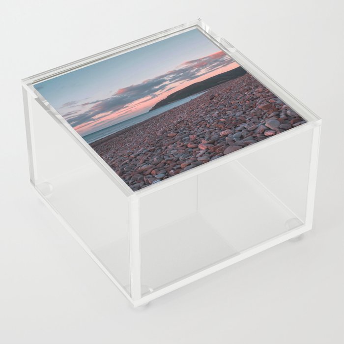 Porlock Weir Stone Beach Acrylic Box