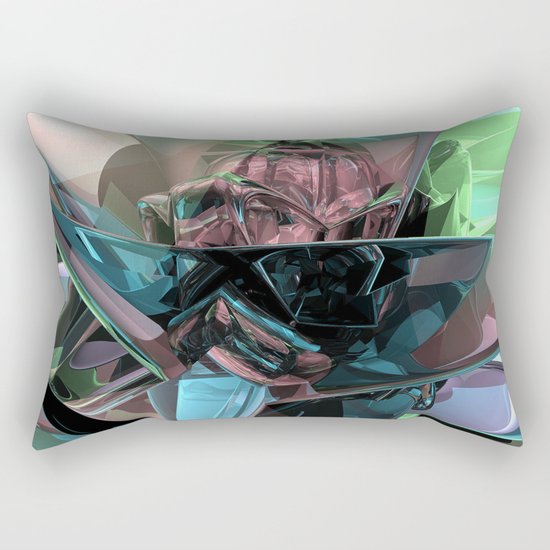 Colorful 3D Reflections Rectangular Pillow