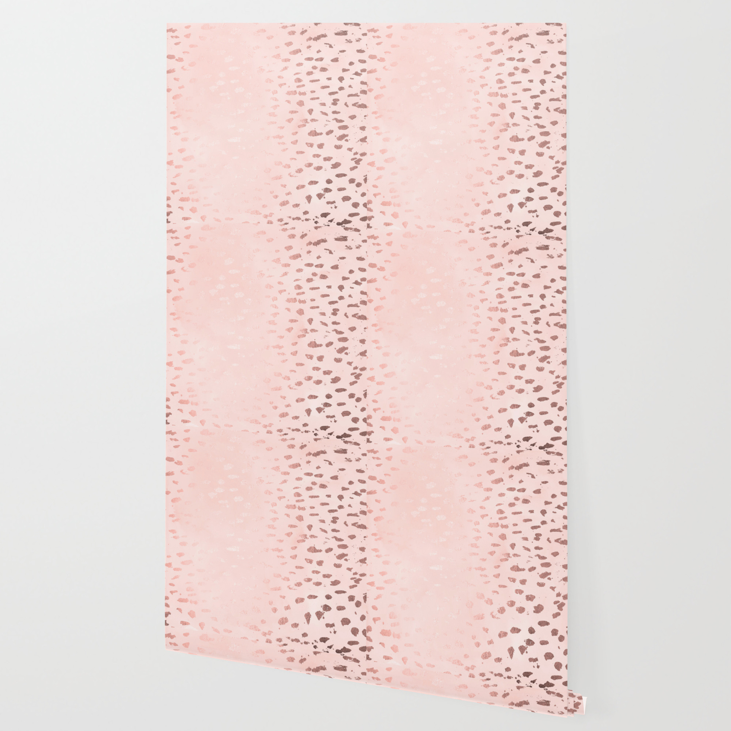 Modern Polka Dots Pink Wallpaper By Followmeinstead Society6