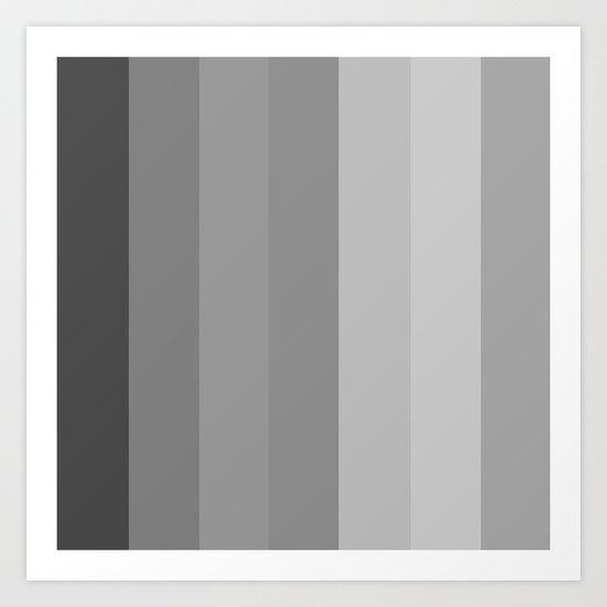 Monochrome Pillars Art Print
