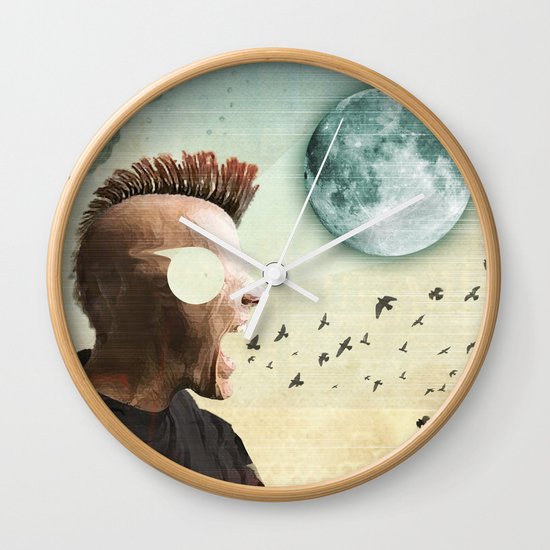 luna mohawk Wall Clock