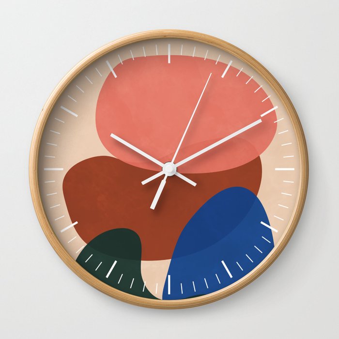 Abstract Shapes Nordic 2 Wall Clock