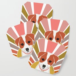 Jack Russell Terrier Sun Rays -  Coaster