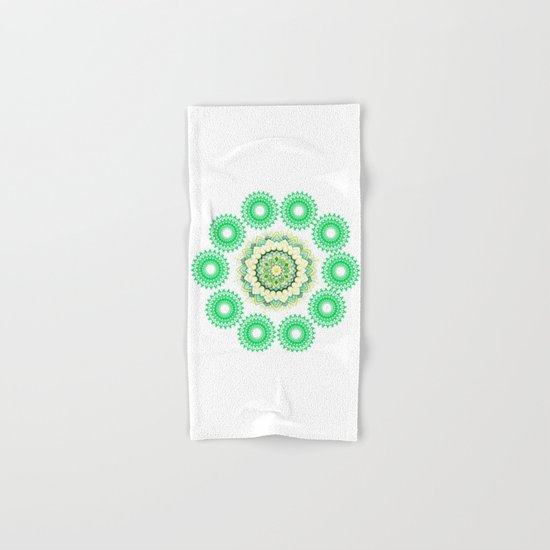 Anahata Flower Mandala Hand & Bath Towel