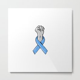 Child Abuse Prevention Support Metal Print | Blue, Childabuseribon, Childabuse, Support, Childexploitation, Kid, Prevention, Endchildabuse, Domesticviolence, Ribbon 