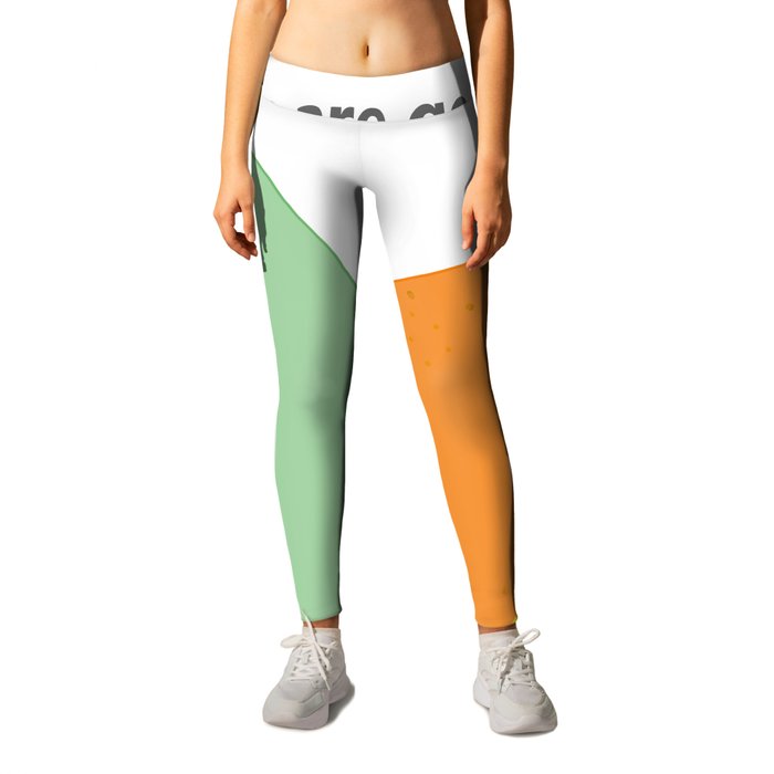 All of Us (All bodies are good bodies, drawing of fruit) (white background)  Leggings