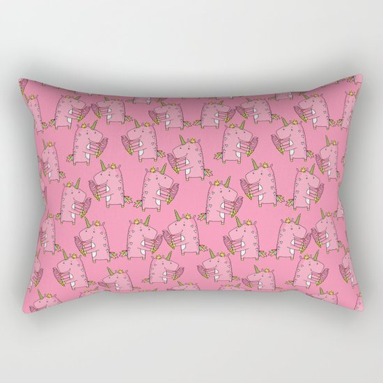 Unicorns and ice cream Rectangular Pillow