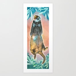 Meditating Mustelid Pose Art Print