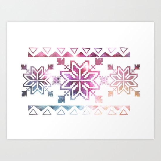 Neo-Ro Pattern Art Print