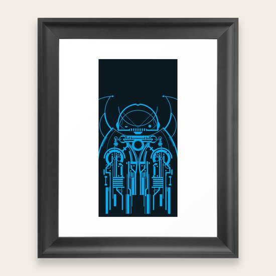 Robot Framed Art Print