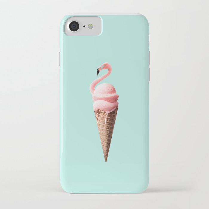 flamingo cone iphone case