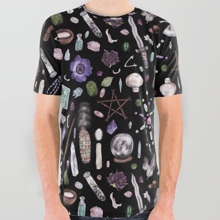 Witchcraft All Over Graphic Tee