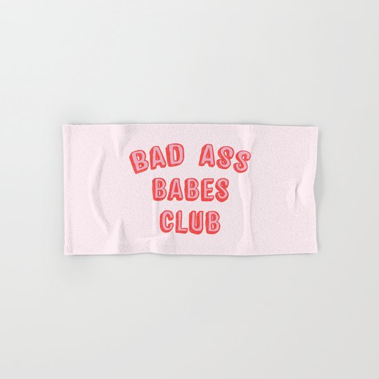 BAD ASS BABES CLUB Hand & Bath Towel