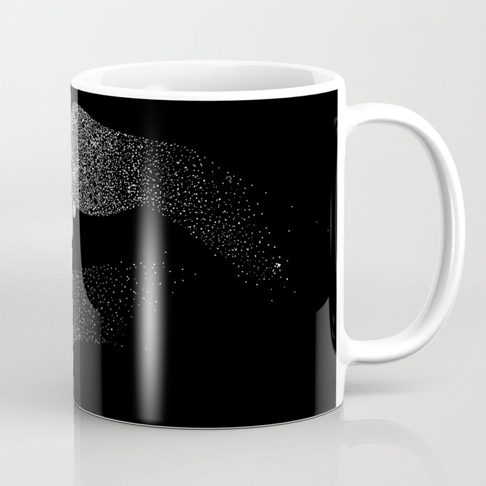 Return Me to the Stars - White on Black Coffee Mug