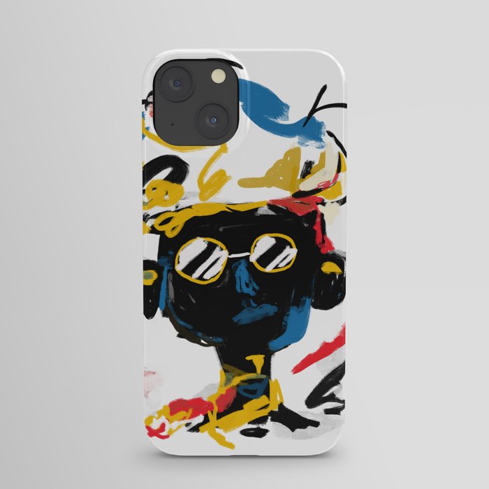 Portrait of a Man with Sunglasses iPhone Case
