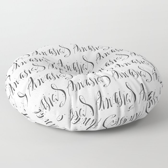 Calligraphic pattern Floor Pillow