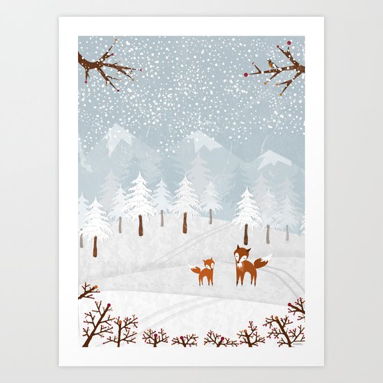 Snowstorm Art Print