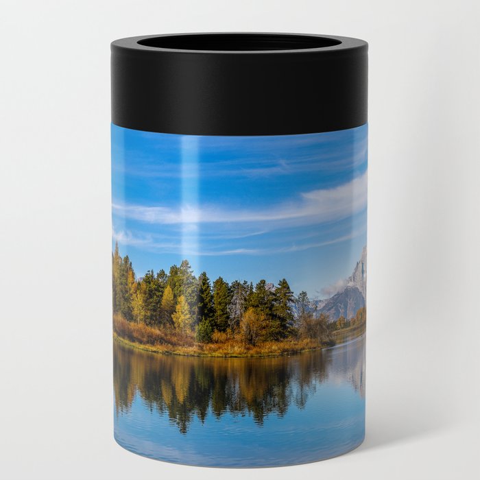 Return to Oxbow - Mount Moran on Autumn Day at Oxbow Bend in Grand Teton National Park Wyoming Can Cooler