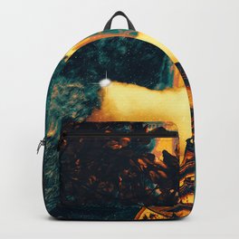 “HOME” temple dreamscape Backpack