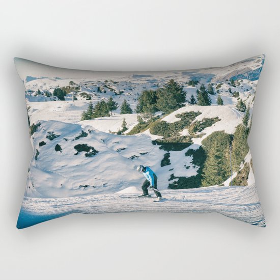 le skieur 7 Rectangular Pillow