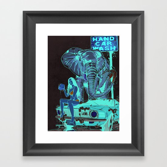 Car Wash Framed Art Print