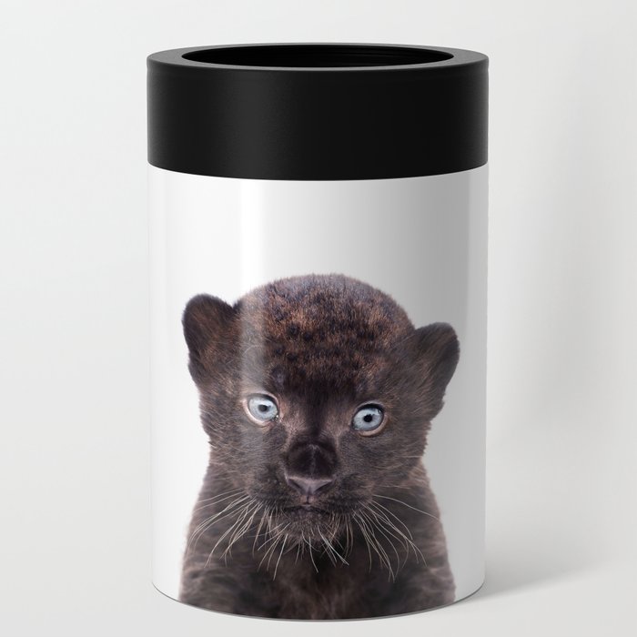 Baby Panther, Panther Cub, Kids Art, Baby Animals Art Print By Synplus Can Cooler