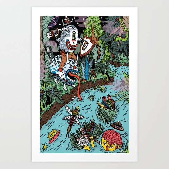 Some of us were born to explore! Art Print