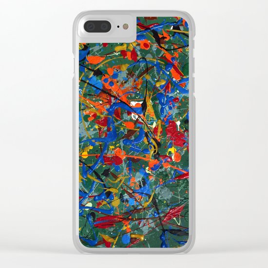 Abstract #17 Clear iPhone Case