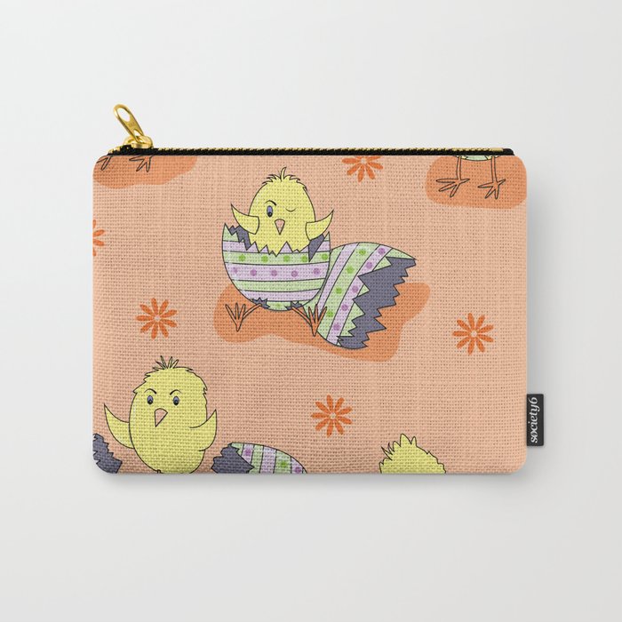 Cute Little Chicks Easter Pattern Carry-All Pouch