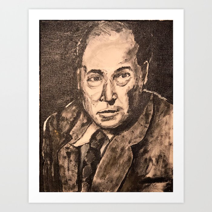 C S Lewis Painting Art Print By Nancycampbellsc Society6