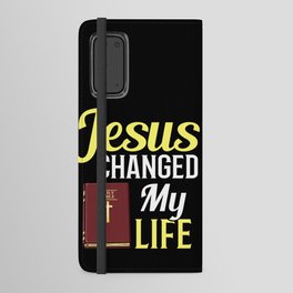 Jesus Bible Cross Nazareth Study Quotes Android Wallet Case