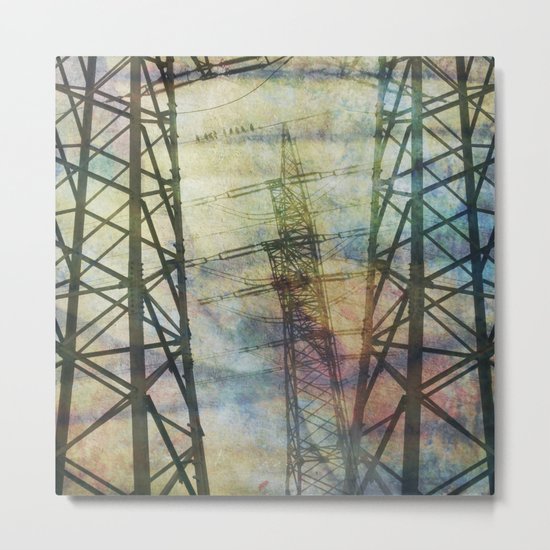+ pylons Metal Print