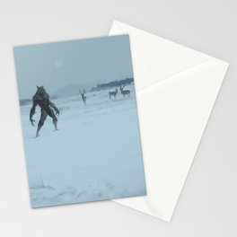 a lonely wolf Stationery Card