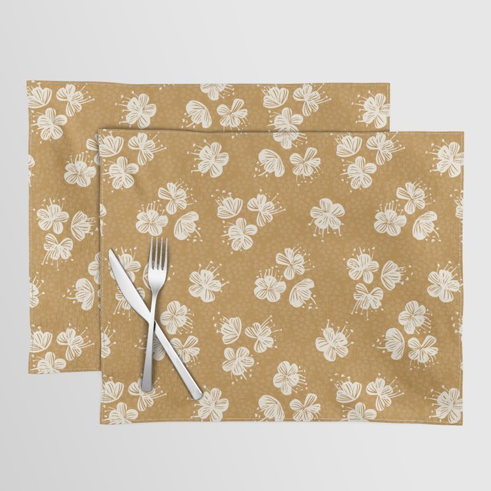Tossed flower heads  Placemat