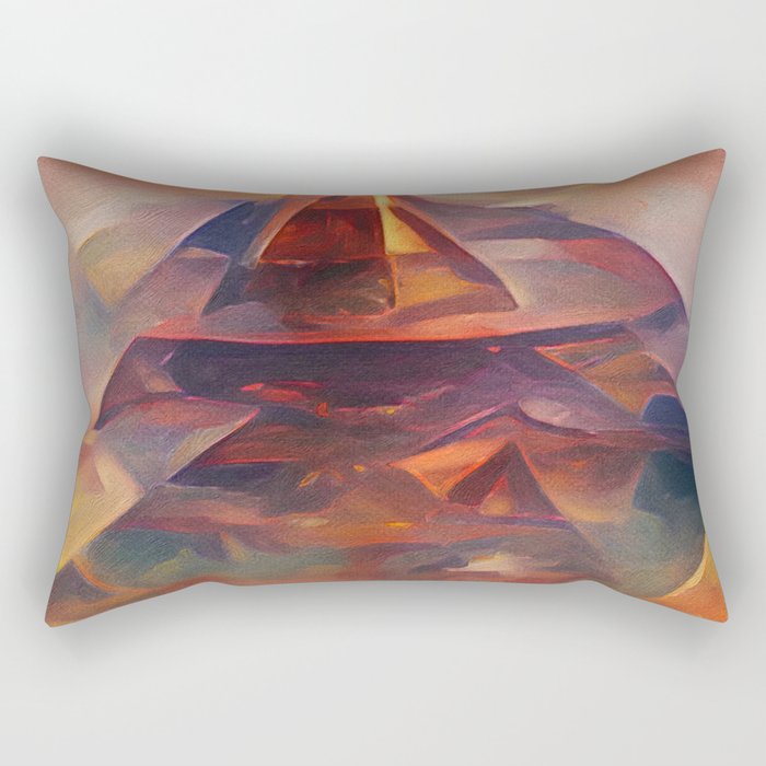 Pyramid of the Sun Rectangular Pillow