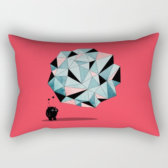 The Pondering Rectangular Pillow
