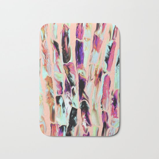 Marbling Sugarcane Peach Bath Mat