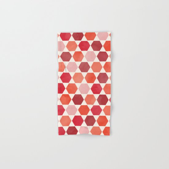 Red Tiles Hand & Bath Towel