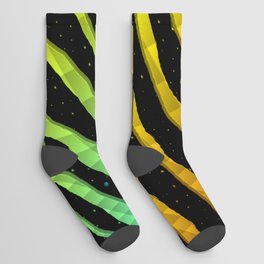 Ripped SpaceTime Stripes - Heat ROYCB Socks