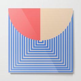 post modern geometric exit mindscape Metal Print