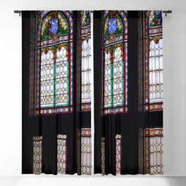 Stained glass window krotoszyn Blackout Curtain
