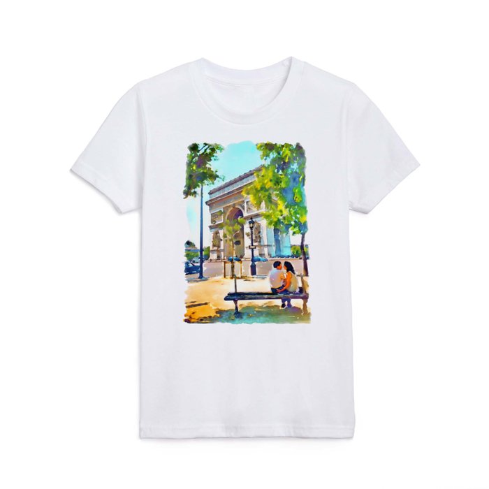 The Arc de Triomphe Paris Kids T Shirt