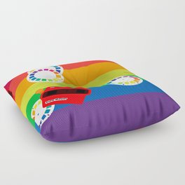 Rainbow View Master Floor Pillow