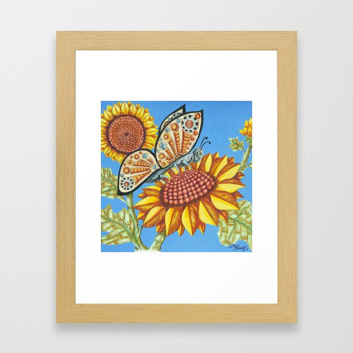 Steampunk Butterfly Framed Art Print