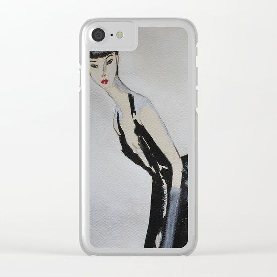 Self Portrait Clear iPhone Case